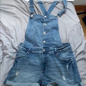 Denim Short Overalls